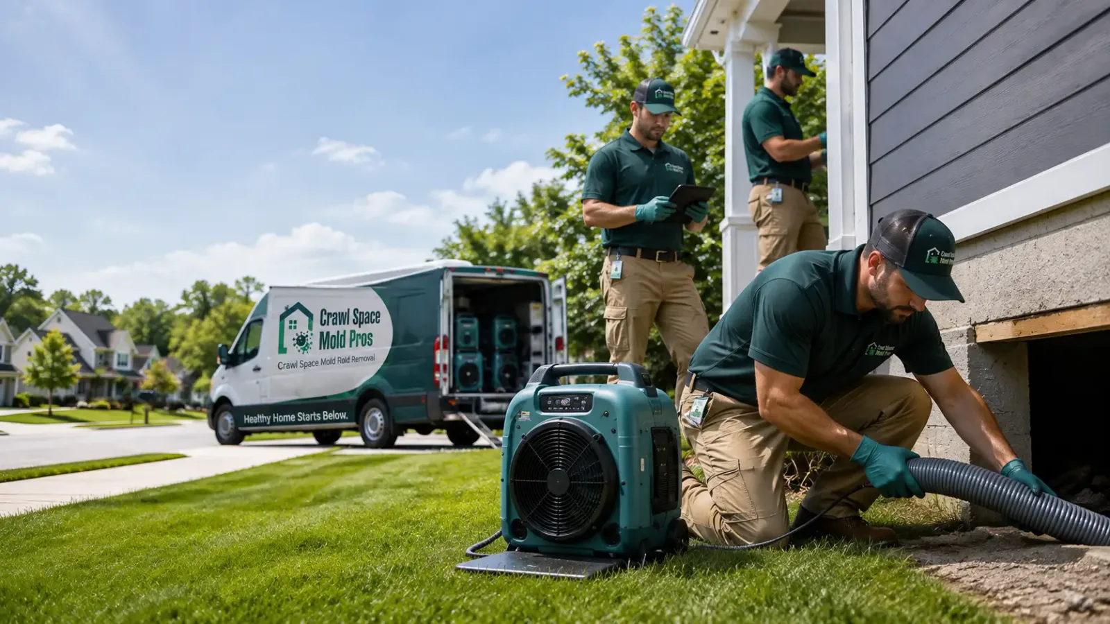 Crawl Space Mold Removal in Ipswich, MA